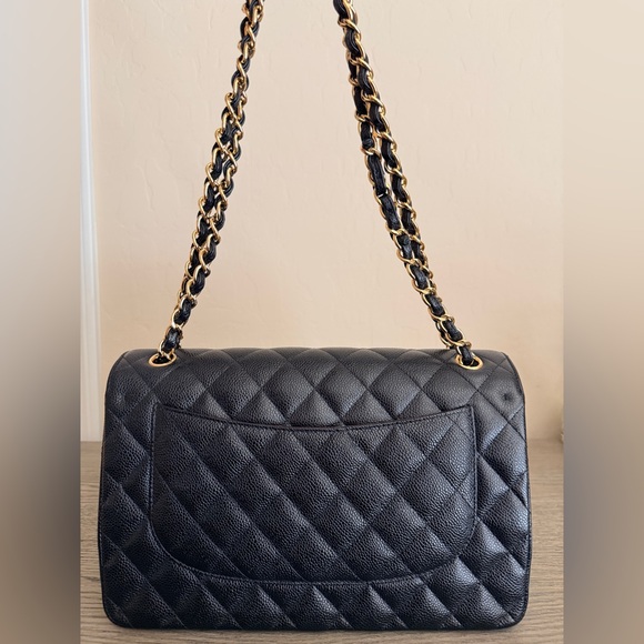 CHANEL Classic Flap Large Black Caviar GHW 23-Series Full Set - Picture 16 of 16